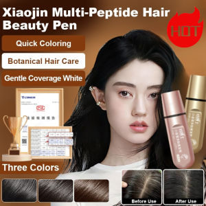 [Quick Coloring Coverage White Hair] Large Capacity Gold Hair Serum Stick/Peptide Formula Extra Large Capacity Hairdressing Pen Instant Hair Repair Frizz Control Hair Oil
