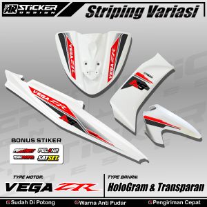 Striping Variasi Motor Yamaha VEGA ZR Sticker List VEGA ZR Transparan Sudah Potong AR 001