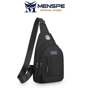 MENSPE กระเป๋าผู้ชายกระเป๋าคาดหน้าอกหลายใช้ได้กับการพาดลำตัวกระเป๋ากีฬากระเป๋าซิปเรียบกันน้ำกันขโมยล็อครหัสกระเป๋าลำลองถนนกระเป๋าสะพายไหล่กระเป๋าหิ้ว