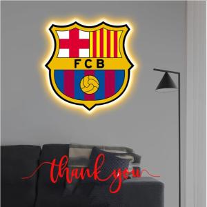 Tranh Treo Tường Logo CLB Bóng Đá Có Đèn Led Hiện Đại Decor Trang Trí Treo Tường Treo Phòng Ngủ Phòng Gaming