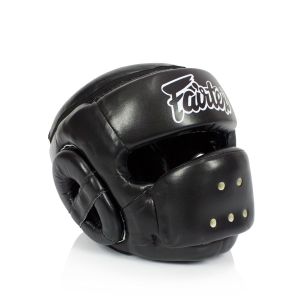 Fairtex HG14 Full Face Head Gear Black