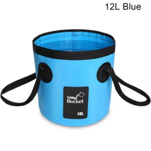 12L/20L Portable Outdoor Foldable Water Bucket Camping Storage Container Washbasin Bucket Collapsible Fish Bakul Lipat 折叠桶