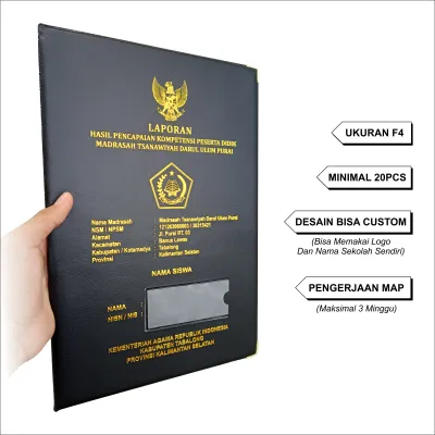 (Min. 20pcs) Sampul Map Raport Sekolah k13