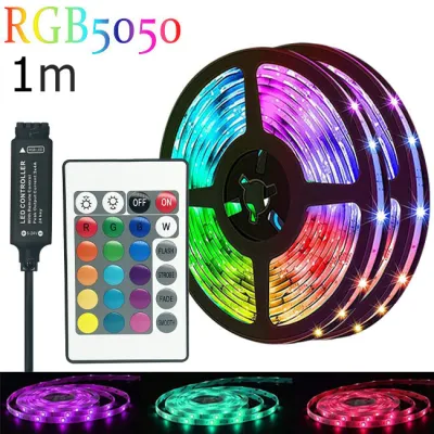 ไฟ led ห้องนอน ไฟติดห้องนอน ไฟติดห้อง ไฟแต่งห้อง ไฟเส้น RGB 5050 แถบไฟ ชุดไฟเส้นLED 5/10/15/20 เมตร ไฟตกแต่งห้อง พร้อมรีโมท ไฟแต่งบ้าน บลูธูทled strip