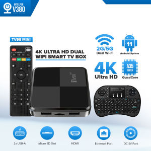 Intelper MXQ Pro TV98 MINI TV Box Support 2.4G / 5G Dual WiFi Android 11 4K Smart TV BOX 8GB Quad Core Media Player TV Receivers