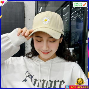 TOPI BASEBALL WANITA PRIA MOTIF BUNGA FASHION KOREA VISOR CAP TERBARU JA1