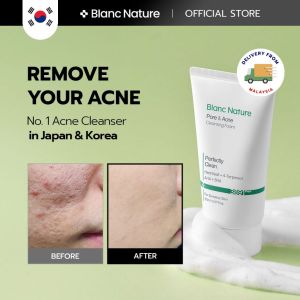 New Blanc nature Acne Cleansing Foam Green Tea Cica Moisturizing Antibacterial Pore-tightening 150ml