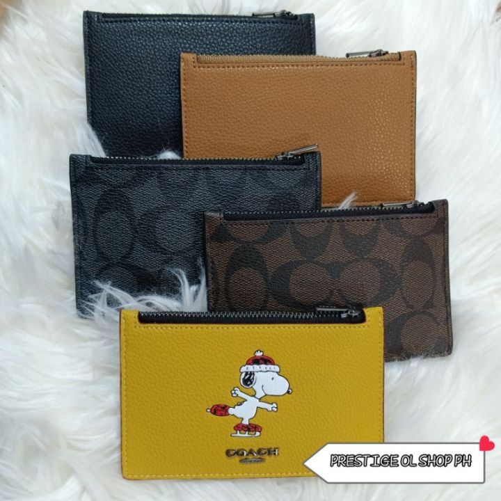 Coach Zip Card Case In Signature Canvas Lazada PH