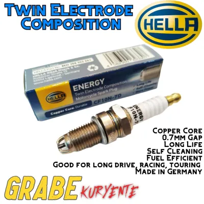 Original Spark Plug For Honda tmx alpha 125 HELLA TWIN ELECTRODE SPARK PLUG CF10N-7D | HIGH QUALITY | DURABLE