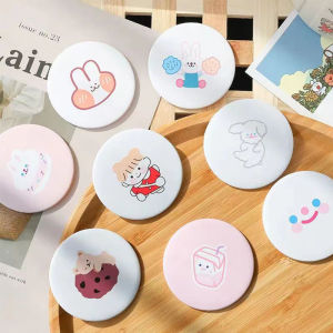 Cartoon Mini Portable Mirror Convenient Circular Hand Mirror Pocket Portable Makeup Mirror