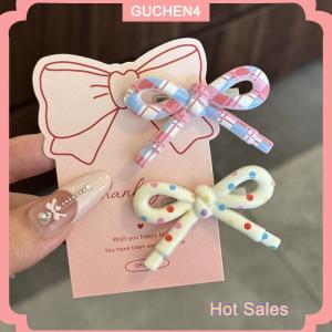 GUCHEN4🎀 10 cái Kẹp tóc nơ màu ngọt ngào Hàn Quốc Kẹp Tóc Nữ Kẹp tóc Phụ kiện tóc mỏ vịt