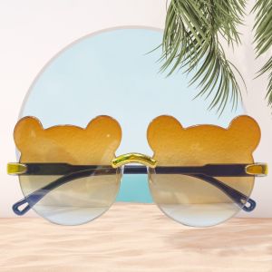 Kacamata Anak Motif Beruang Kaca Mata Hitam Anak High Quality Kids Sunglasses Kaca Mata Murah PST