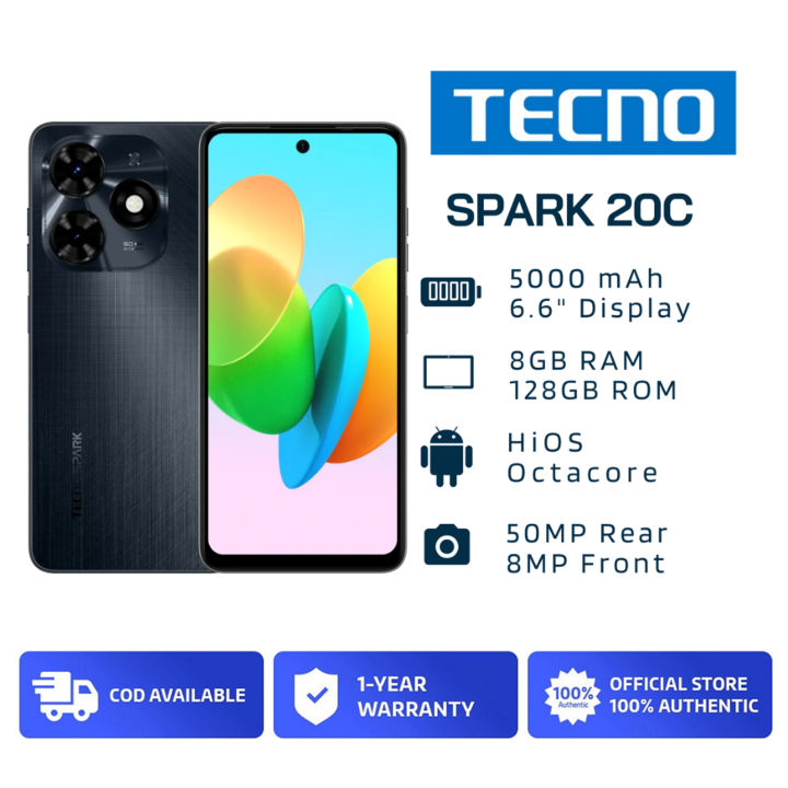 Tecno Spark 20c Smartphone 12gb 48gb 256gb Octa Core Processor 50mp Dual Rear Camera 1350