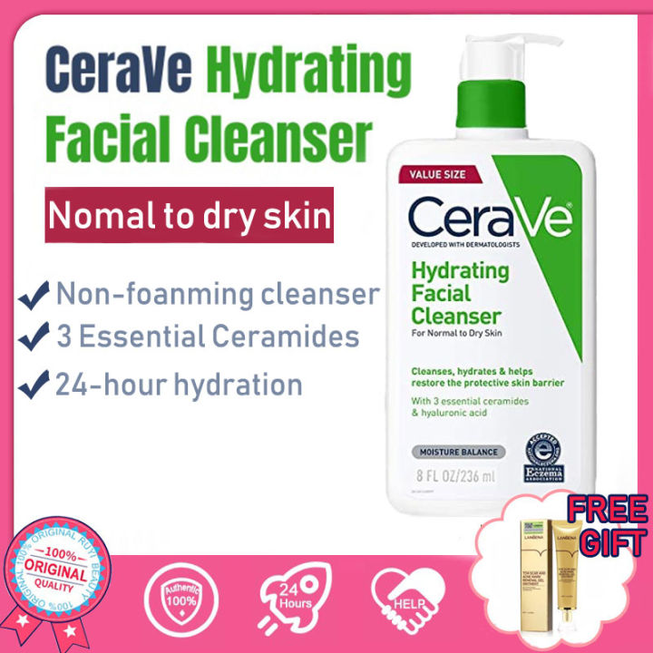 CeraVe Hydrating Cleanser Crème Lavante Hydratante Visage Corps 236ml ...