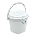 กล่องใส่ข้าวสารทรงกลมพร้อมฝาปิด KASSA HOME รุ่น JCJ-2052 ขนาด 6 กก. สีขาว. 