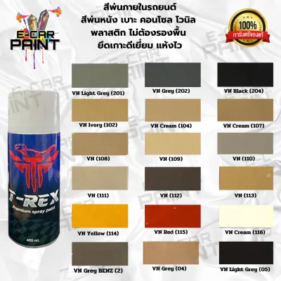 สีพ่นภายในรถยนต์ พ่นหนัง เบาะ คอนโซล ไวนิล พลาสติก ไม่ต้องรองพื้น ยึดเกาะดีเยียม แห้งไว