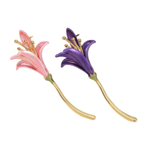 Nature Inspire Daffodil Brooch Handcraft Alloy Accessory Comfortable for Daily Use