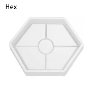Silicon Resin Molder For DIY Resin Coaster Cup Mat Hexagonal / Square / Round Optional