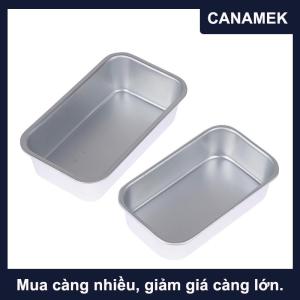 【CANAMEK】 1 cái khuôn hộp vuông dụng cụ nướng bánh khuôn bánh mì phô mai chống dính bằng hợp kim nhôm Khuôn nướng bánh nhà bếp tự làm