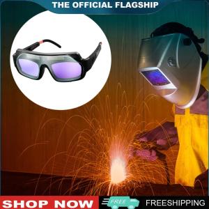 【New Arrival】 High-Quality Auto Dimming Welding Goggles with Solar Power for Argon Arc Welding Eye Protection and Safety Assurance