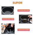 Nồi áp suất điện 2 lòng nồi Supor CYYB50YA10VN-100 5L tặng kèm bộ dao 5 món Masamoto. 