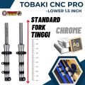 FORK LAY EX5 DREAM TOBAKI CNC FORKLAY CHROME BLACK FORK EX5 HIGHPOWER DREAM 110 ACCESORIES MOTOR SPARE PARTS MOTOR. 