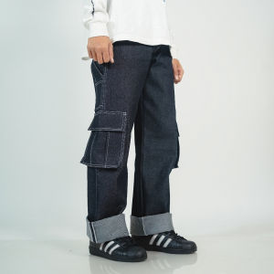 Notbadclub - Cerberuzz - Celana Panjang Denim Cargo Carpanter
