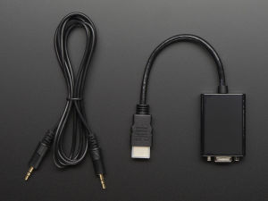 Circuitrocks HDMI to VGA Video Adapter and 3.5mm Male /  Male Stereo Cable