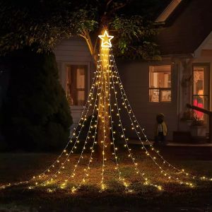 Margaux Louisse Finds - Outdoor Led Waterfall Christmas String Light 9Drop 3.5M