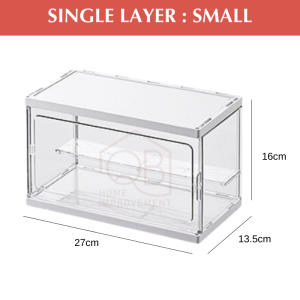 QB Perfume Box makeup Organizer Transparent Dust Proof Acrylic Display Rack Lipstick Cosmetic Skincare Bekas Makeup香水收納盒