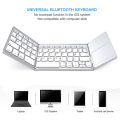 KEYBOARD LIPAT WIRELESS BLUETOOTH - Foldable Wireless Keyboard & Touchpad Bluetooth Lipat Mac iPad hp ios laptop Android Komputer PC pro Folding Keyboard Portable. 