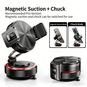 【 SG Seller 】2026 BONERUY new K33A Powerful Magnetic Car Phone Holder Auto-Tightening Design Anti-Slip & Secure Hold Magnetic Phone Mount Accessory