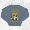 Leave Me Alone Size M - XXL Crewneck Sweater Wanita Lucu Ala Korea. 
