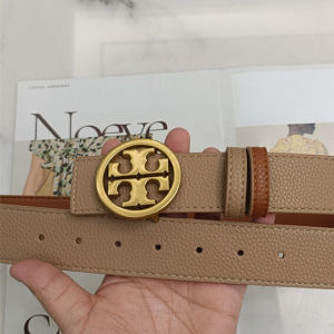 [3.8cm]Tory Burch TB Belt for Men Genuine Leather Double Side Lichee Pattern Fashion Accessories Waistband for Young Men