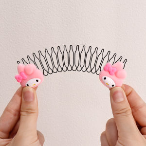 Mới Sanrio Lala tóc gãy Lược Phim Hoạt Hình Giai Điệu Kuromi Vô Hình Bangs kẹp tóc Trẻ Em Cô Gái hoa ngọt ngào Gấu Headdress Đầu tóc gãy Hoàn Thiện Tạo Tác