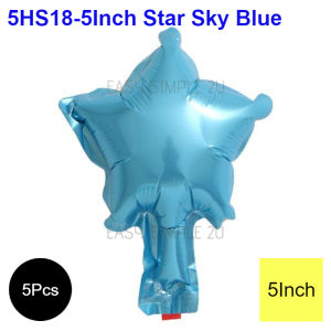 (5pcs) 5Inch 10Inch Star Love Heart Shape Colorful Shiny Foil Balloon Birthday Wedding Valentine Wall Party Decoration