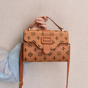 UISNMALL #S8836 Elegant Women Retro Leather Sling BacLadies Students Square Shoulder Bags For Woman