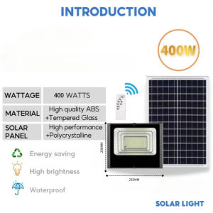 Solar Lights PHSolar Lights Outdoor Waterproof indoor Flood Light With Remote 30 Year Warranty panel