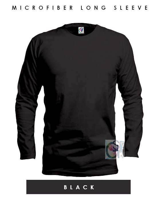 Tshirt Kosong Baju Tshirt Murah Black Plain Microfiber Jersey T
