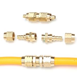 FEELDG Đồng Đầu nối nhanh Nam Nữ Tách Rời Áp suất cao Phụ kiện ống dẫn thuốc Trung tâm có thể tháo rời Khớp nối nhanh không cần áp lực. Dành cho ống phun thuốc trừ sâu