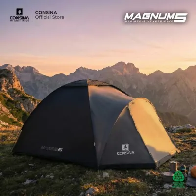 Consina Magnum 4 & 5 Tenda Camping Kapasitas 4 Orang Outdoor Gunung Outbound | Outer Waterproof