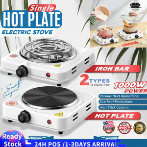 【Malaysia Ready Stock】Electric Furnace Hot Plate 1000W Cooktop Single Electric Burner Portable Hot Plate Travel Cook Stove