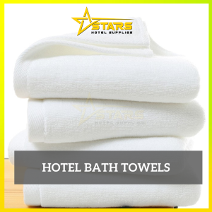 STARS 100% Cotton Bath Towel Hotel/White Towel Hotel/Tuala Hotel/Tuala Putih/Tuala Cotton/酒店毛巾/浴巾