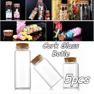 50ML Clear Small Glass Bottles With Corks For Art Crafts Storage Party Decoration Wedding Favors