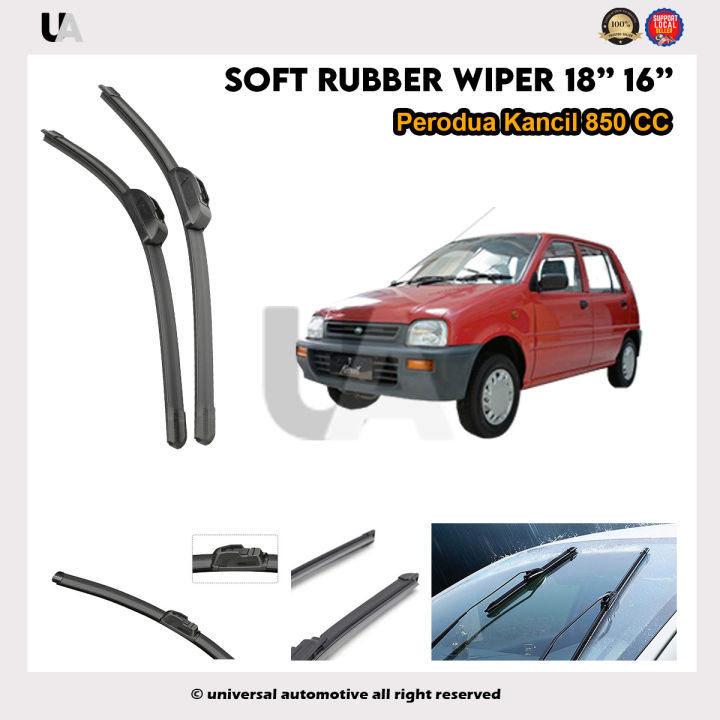 Perodua Kancil 850 CC Car Front Windscreen Rubber Soft Wiper Size 18" / 16" Lazada