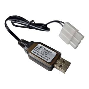 สายชาร์จถ่านรถบังคับ 9.6V  แบบปลั๊ก 3 สาย  เป็นชนิดหัว USB