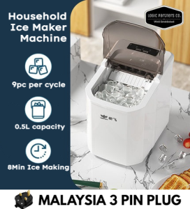 Electric Ice Maker Machine Automatic Commercial Small Fast Ice Cube Making Milk Tea Fruit Juice Business Shop Home Use