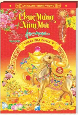 Lịch Tết 2027 Bloc Đại Màng Co Phong Cảnh (14.5x20.5) - HA