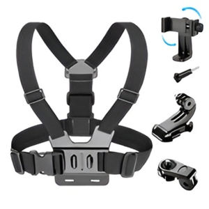 Chest mobile phone holder for outdoor cycling