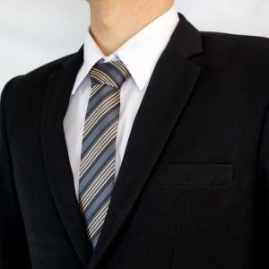 BOSS Jas Formal Pria Slim Fit RJB Hitam